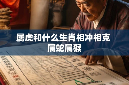 属虎和什么生肖相冲相克 属蛇属猴