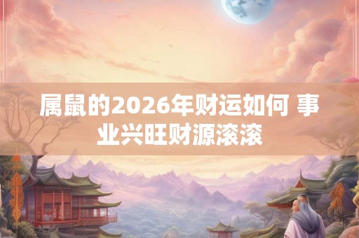 属鼠的2026年财运如何 事业兴旺财源滚滚