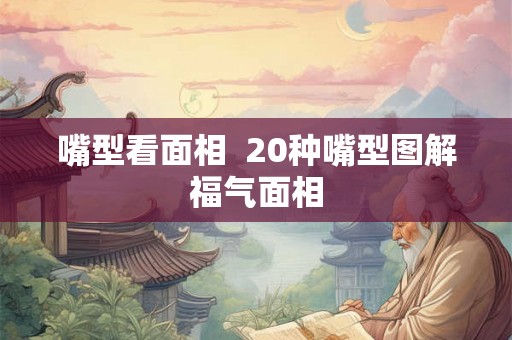 嘴型看面相  20种嘴型图解福气面相