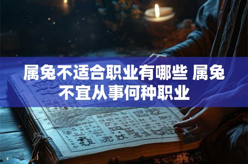 属兔不适合职业有哪些 属兔不宜从事何种职业