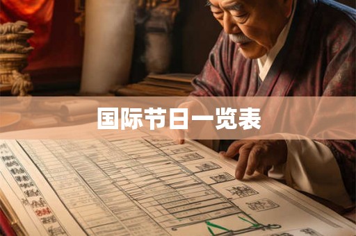 国际节日一览表