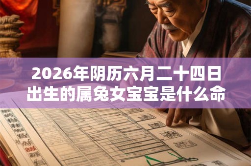 2026年阴历六月二十四日出生的属兔女宝宝是什么命