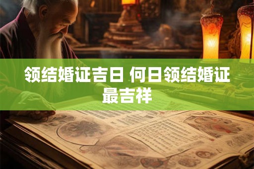 领结婚证吉日 何日领结婚证最吉祥