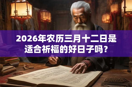 2026年农历三月十二日是适合祈福的好日子吗？