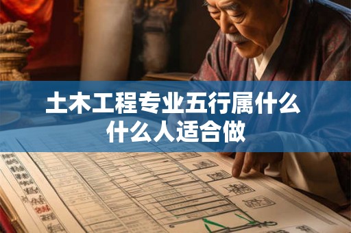 土木工程专业五行属什么 什么人适合做