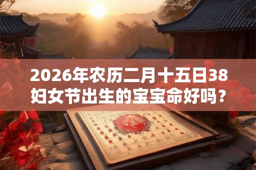 2026年农历二月十五日38妇女节出生的宝宝命好吗? 2026年农历二月十五日38妇女节出生的宝宝命好吗?