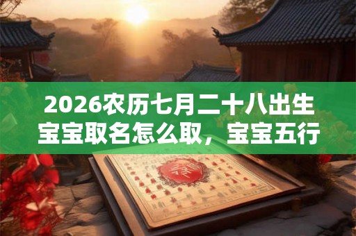 2026农历七月二十八出生宝宝取名怎么取，宝宝五行缺啥？