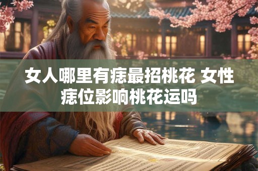 女人哪里有痣最招桃花 女性痣位影响桃花运吗