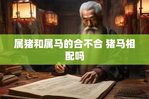 属猪和属马的合不合 猪马相配吗