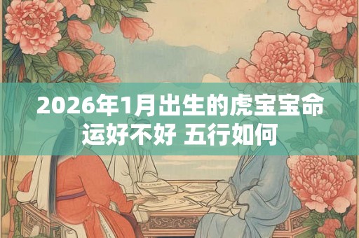 2026年1月出生的虎宝宝命运好不好 五行如何