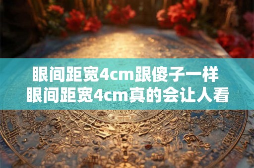 眼间距宽4cm跟傻子一样 眼间距宽4cm真的会让人看起来傻吗 眼间距宽4cm跟傻子一样 眼间距宽4cm真的会让人看起来傻吗