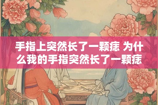 手指上突然长了一颗痣 为什么我的手指突然长了一颗痣