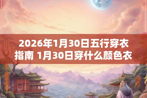 2026年1月30日五行穿衣指南 1月30日穿什么颜色衣服 2026年1月30日五行穿衣指南 1月30日穿什么颜色衣服