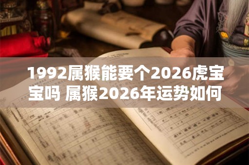 1992属猴能要个2026虎宝宝吗 属猴2026年运势如何 1992属猴能要个2026虎宝宝吗 属猴2026年运势如何