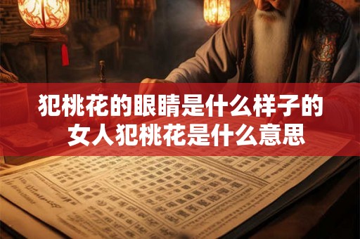 犯桃花的眼睛是什么样子的  女人犯桃花是什么意思