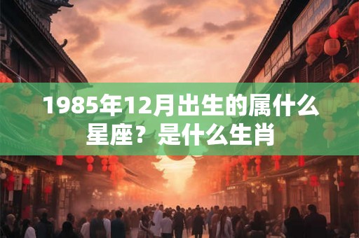 1985年12月出生的属什么星座？是什么生肖