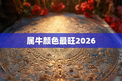属牛颜色最旺2026
