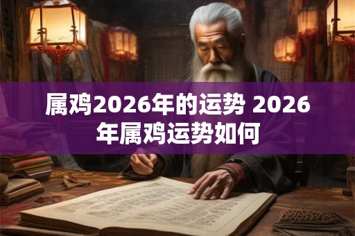 属鸡2026年的运势 2026年属鸡运势如何 属鸡2026年的运势 2026年属鸡运势如何