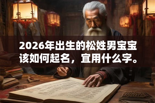 2026年出生的松姓男宝宝该如何起名，宜用什么字。