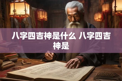 八字四吉神是什么 八字四吉神是