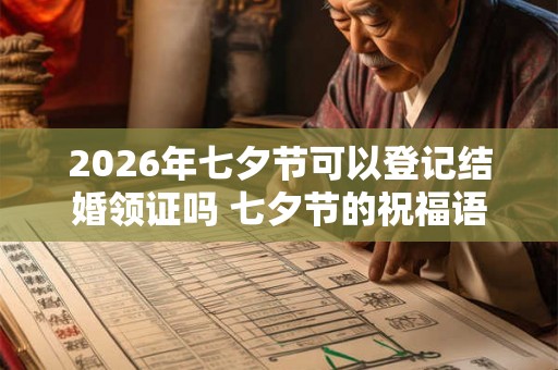2026年七夕节可以登记结婚领证吗 七夕节的祝福语