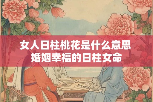 女人日柱桃花是什么意思 婚姻幸福的日柱女命