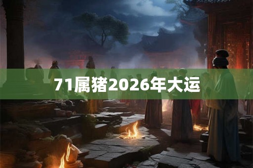 71属猪2026年大运