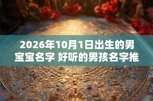 2026年10月1日出生的男宝宝名字 好听的男孩名字推荐