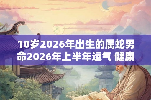 10岁2026年出生的属蛇男命2026年上半年运气 健康运好吗