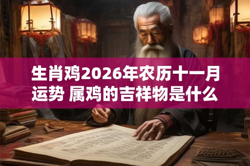 生肖鸡2026年农历十一月运势 属鸡的吉祥物是什么