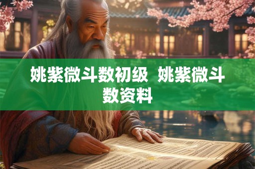 姚紫微斗数初级 姚紫微斗数资料 姚紫微斗数初级 姚紫微斗数资料