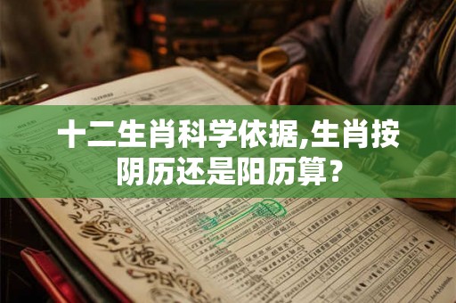 十二生肖科学依据,生肖按阴历还是阳历算？