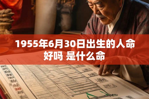 1955年6月30日出生的人命好吗 是什么命