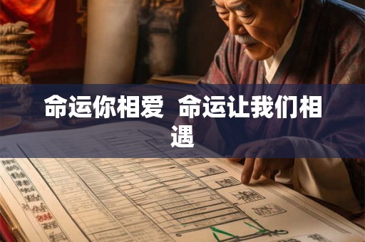 命运你相爱  命运让我们相遇