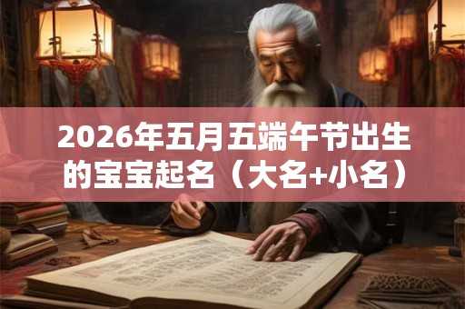 2026年五月五端午节出生的宝宝起名(大名+小名) 2026年五月五端午节出生的宝宝起名(大名+小名)