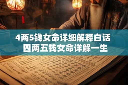 4两5钱女命详细解释白话 四两五钱女命详解一生 4两5钱女命详细解释白话 四两五钱女命详解一生