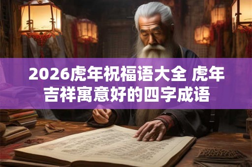 2026虎年祝福语大全 虎年吉祥寓意好的四字成语