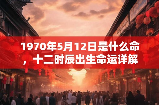 1970年5月12日是什么命，十二时辰出生命运详解