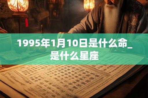 1995年1月10日是什么命_是什么星座