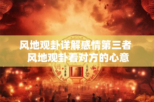 风地观卦详解感情第三者  风地观卦看对方的心意