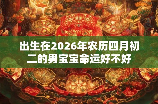 出生在2026年农历四月初二的男宝宝命运好不好