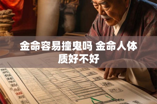 金命容易撞鬼吗 金命人体质好不好