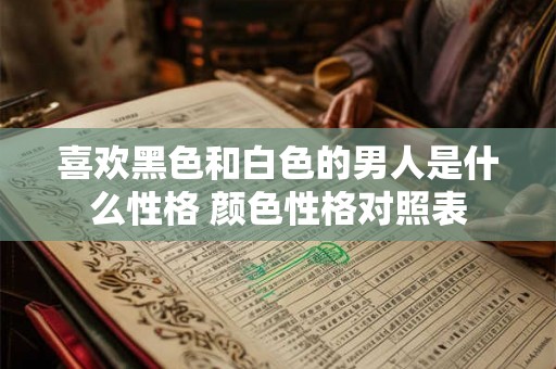 喜欢黑色和白色的男人是什么性格 颜色性格对照表