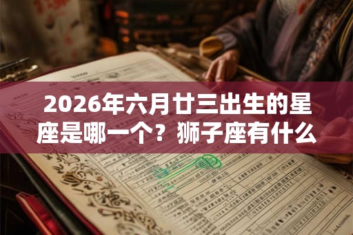 2026年六月廿三出生的星座是哪一个?狮子座有什么特点 2026年六月廿三出生的星座是哪一个?狮子座有什么特点