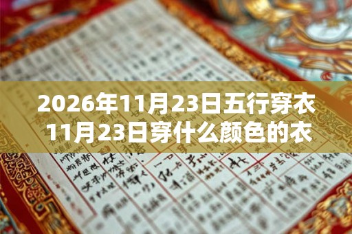 2026年11月23日五行穿衣 11月23日穿什么颜色的衣服最旺运