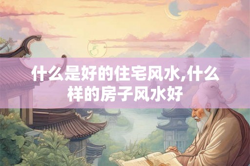 什么是好的住宅风水,什么样的房子风水好
