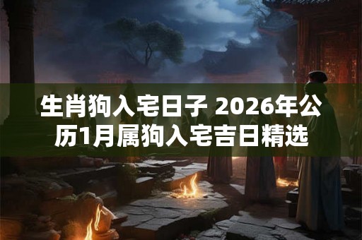 生肖狗入宅日子 2026年公历1月属狗入宅吉日精选