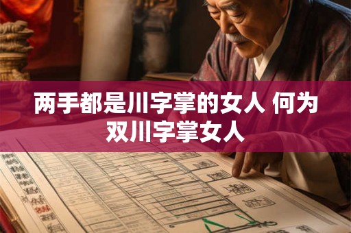 两手都是川字掌的女人 何为双川字掌女人 两手都是川字掌的女人 何为双川字掌女人
