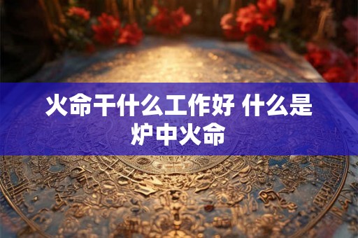 火命干什么工作好 什么是炉中火命
