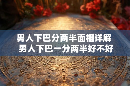 男人下巴分两半面相详解  男人下巴一分两半好不好